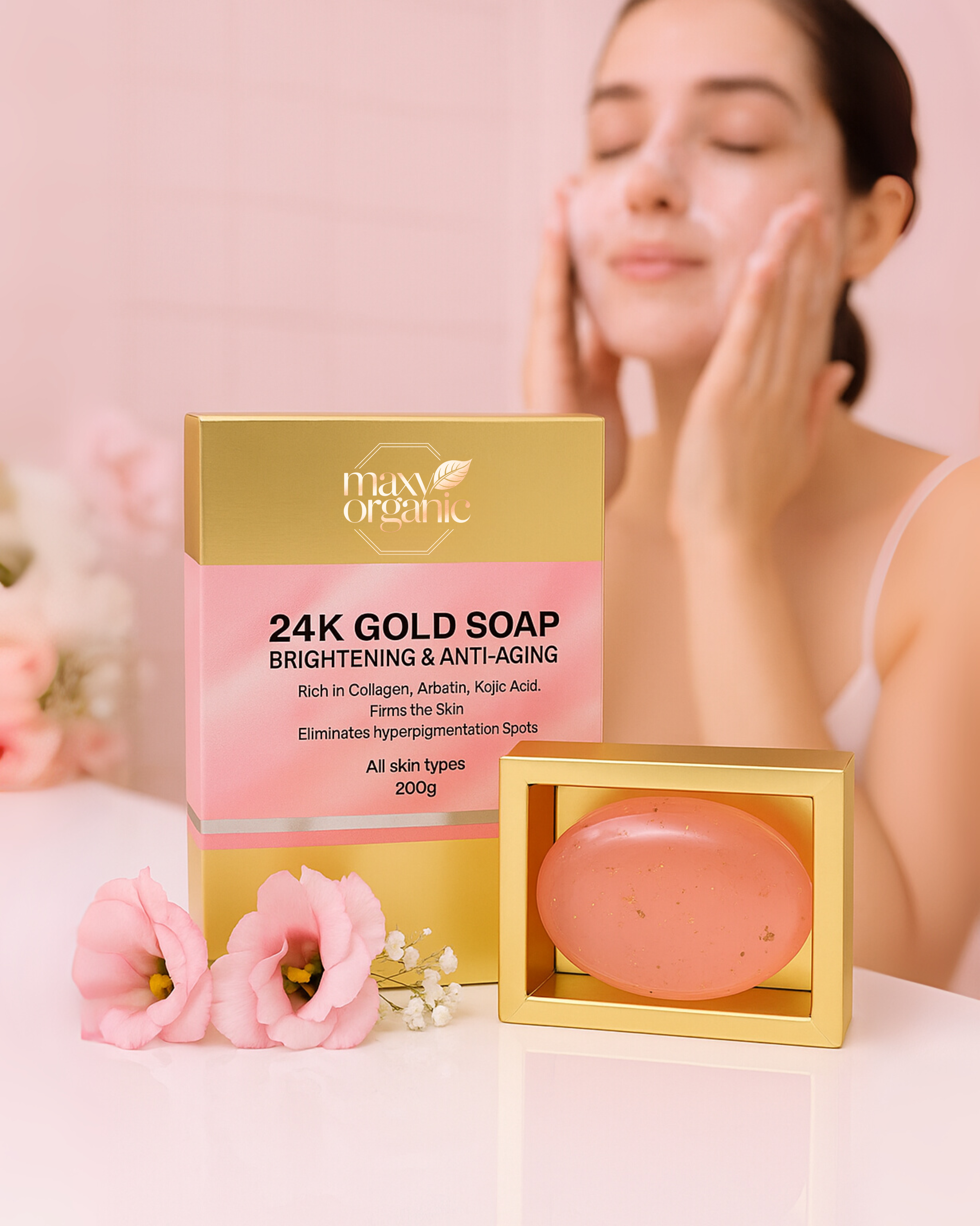 Jabón facial 24k