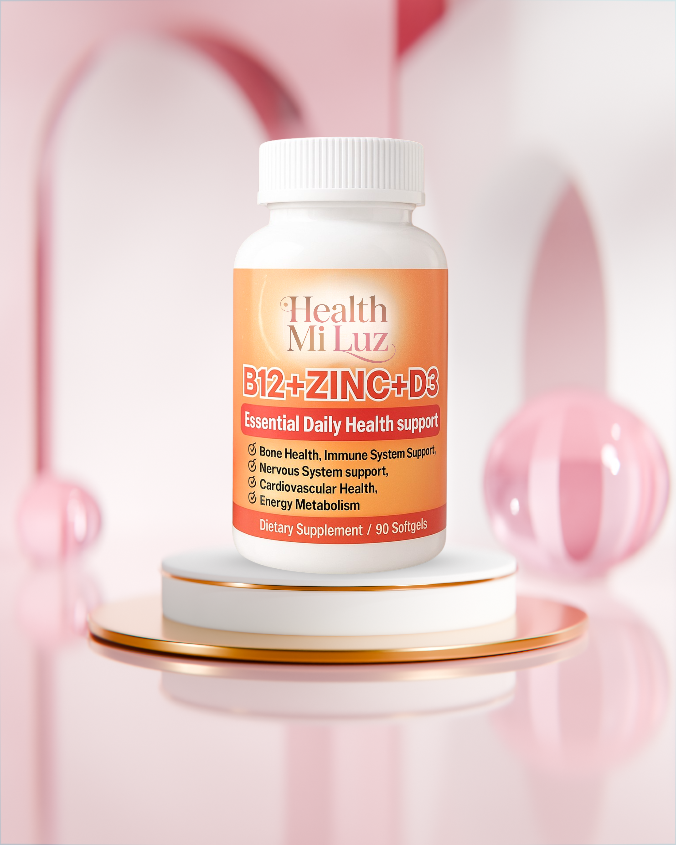 Vitaminas B12+Zinc+D3